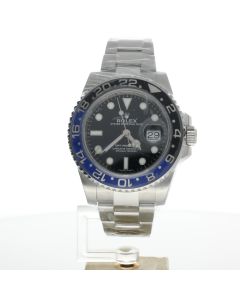 Rolex GMT-Master II Stainless-steel 116710BLNR Black Dial Mens 40-mm Automatic self-wind Sapphire crystal. Swiss Made Wrist Watch