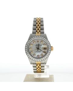 Rolex DateJust 26 Stainless-steel 69173 MOP Dial Womens 26-mm Automatic self-wind Sapphire crystal. Swiss Made Wristwatch.