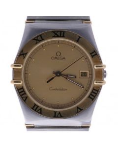 Omega Constellation 1448-5/431 Steel-and-18k-gold 33mm Champagne Dial Mens watch
