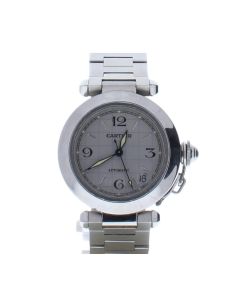 Cartier Pasha 2384 Stainless-steel Silver Dial Mens 36-mm Automatic Watch