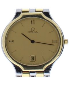 Omega DeVille Gold-tone Stainless-steel 1440 Champagne Dial Womens 31-mm Quartz Sapphir