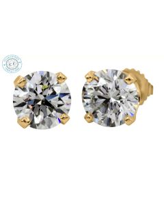 0.25 ct. Round Diamond Studs in 14k Yellow Gold-204741