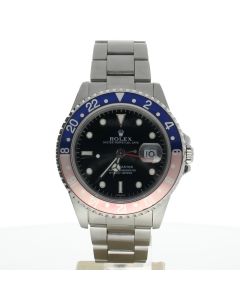 Rolex GMT-Master Stainless-steel 16700 Black Dial Mens 40-mm Automatic-self-wind Sapphire crystal. Swiss Made Wrist Watch