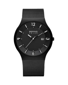 BERING Time 14440-222 Mens Solar Collection Watch with Mesh Band.