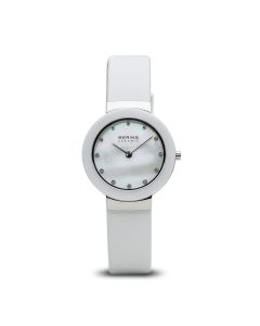 BERING Time 11429-604 Women Ceramic Collection Watch with Satin Strap..