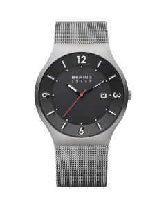 BERING Time 14440-077 Mens Solar Collection Watch with Mesh Band.