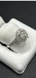Rings-Halo, Diamond 18k White Gold GIA-205388